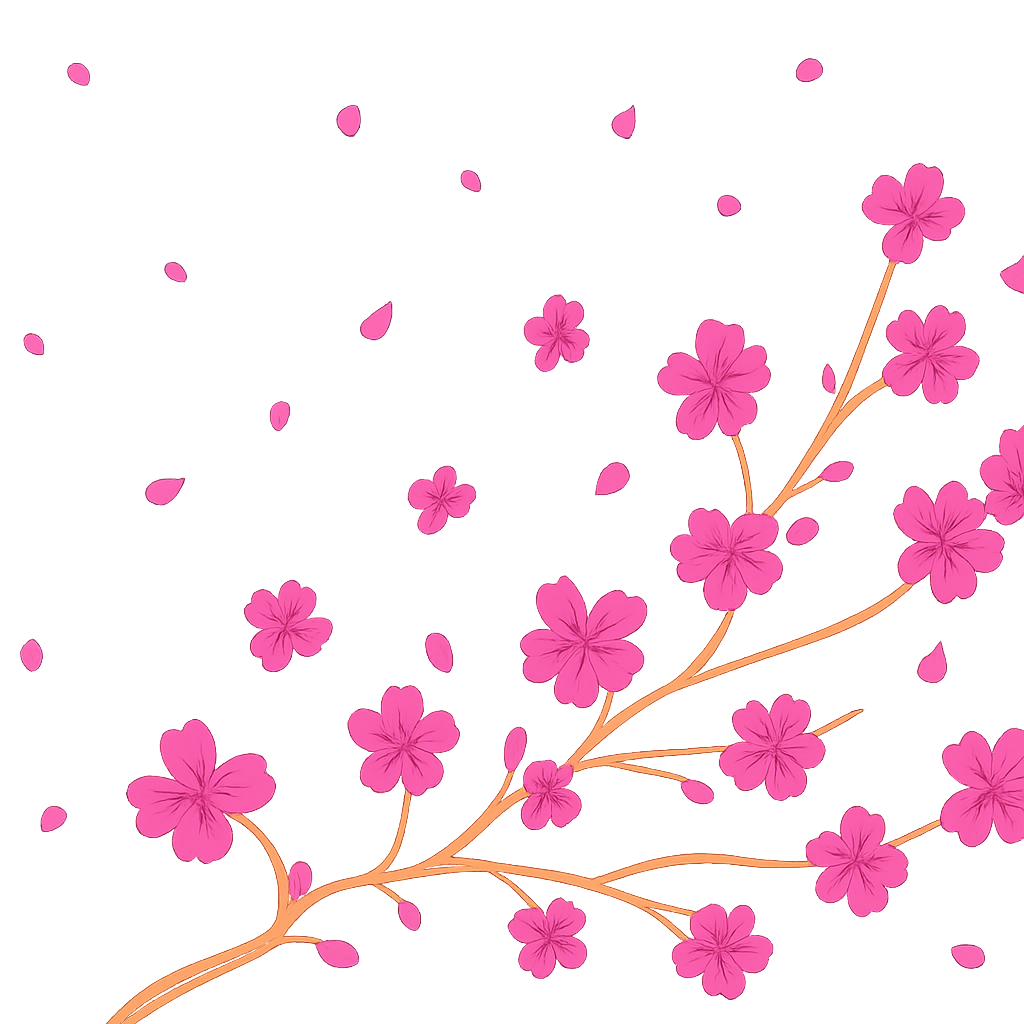 Cherry blossom overlay